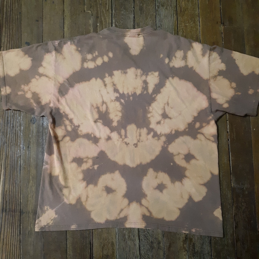 Vintage 2000s Albert Einstein Physically Attractive Science Bleach Tiedye XXL - Picture 4 of 5